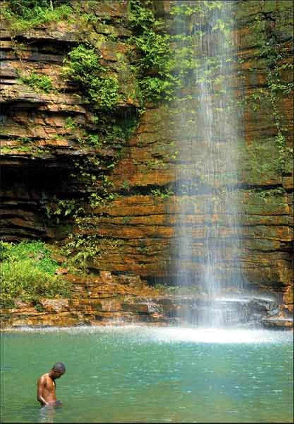 Cascada de Dindifelou, en
Kédougou.