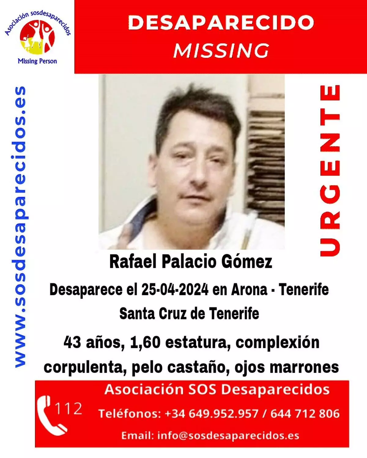 Se desconoce el paradero de un hombre en Tenerife