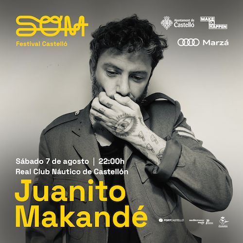 Cartel promocional del concierto de Juanito Makandé.