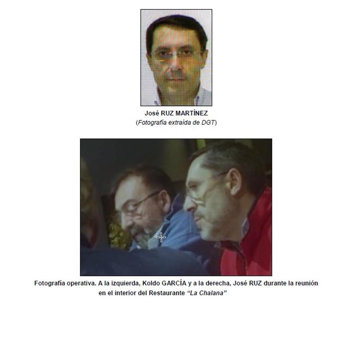 Imagen de un informe de la UCO de la Guardia Civil