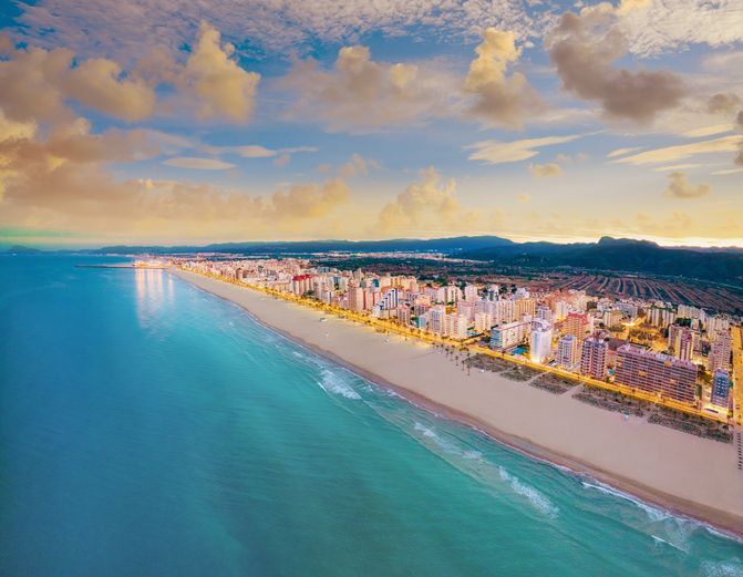 Playas de Gandía o como dicen algunos: 'el mar de los madrileños'.