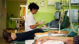 Pacientes en tratamiento de quimioterapia.