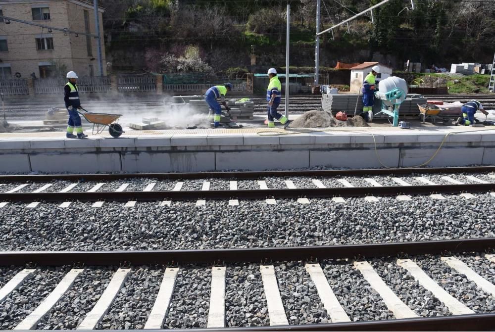 Els primers resultats de les obres a la Renfe