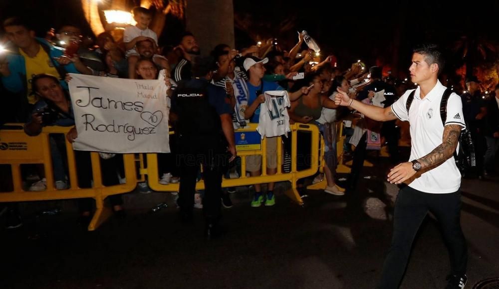 Llegada del Real Madrid a Gran Canaria