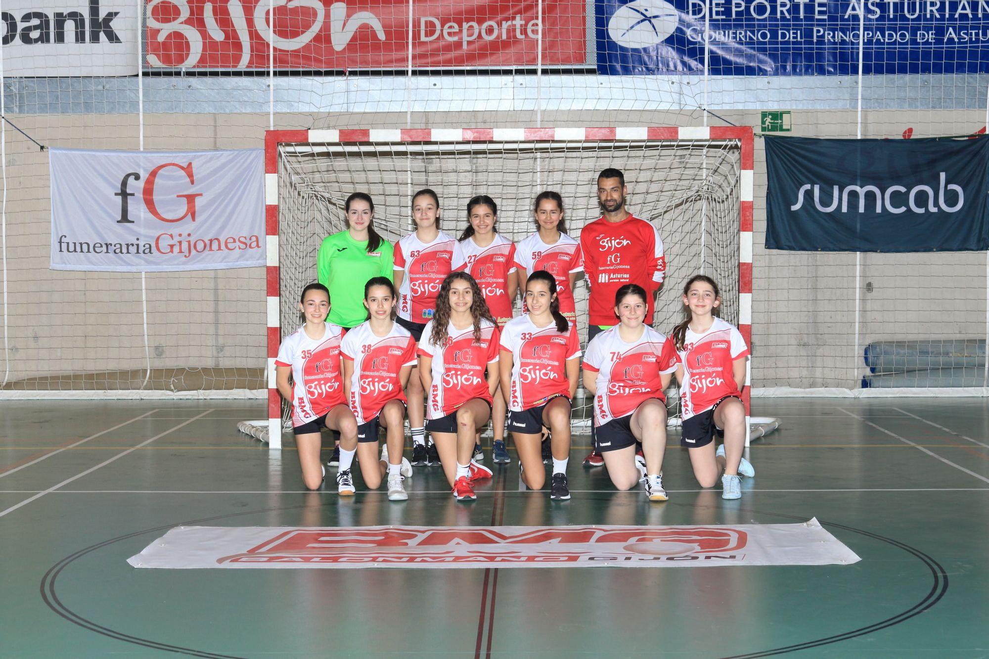 Estos son los equipos del Balonmano Gijón