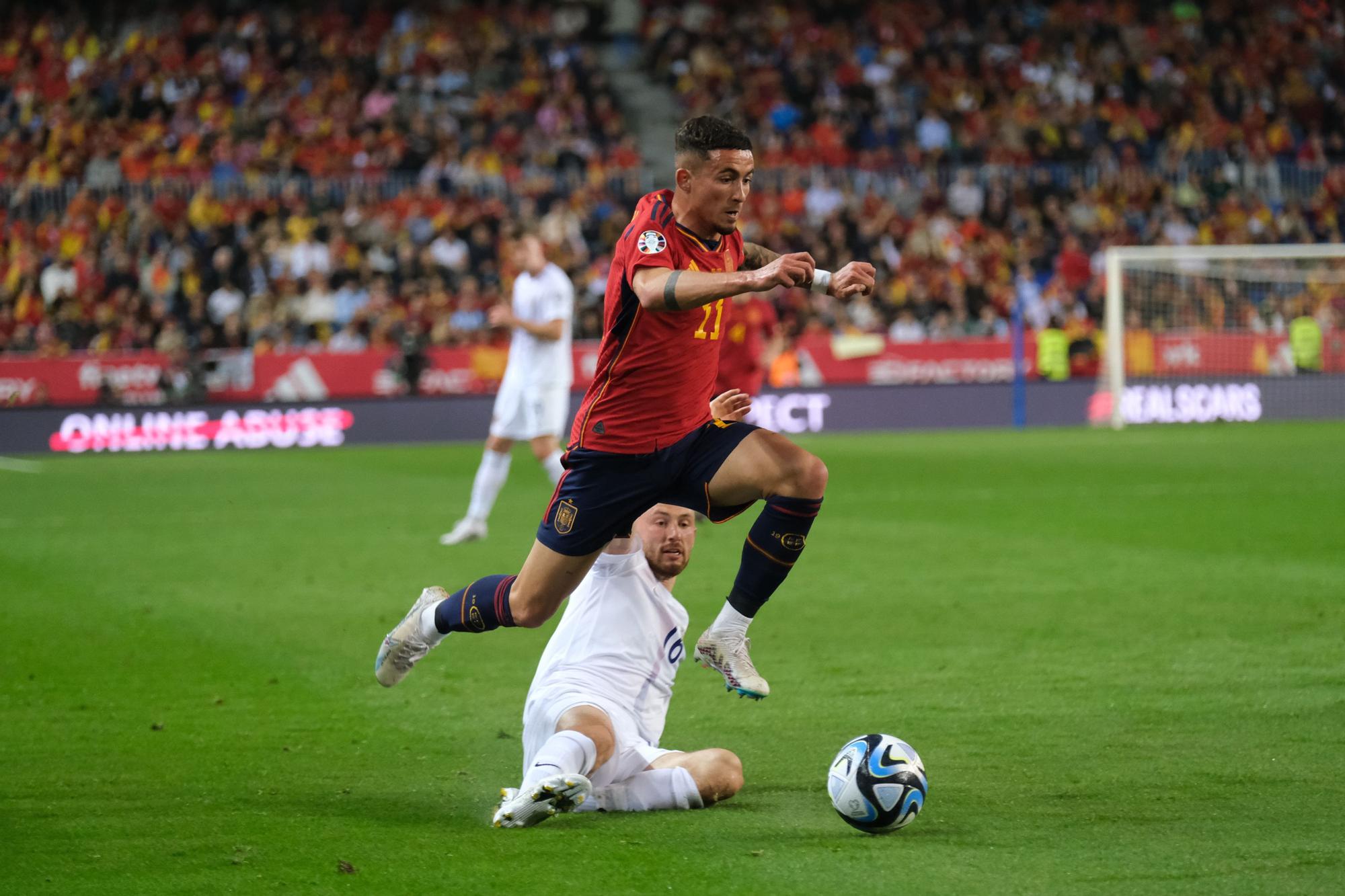 La Roja juega en Málaga contra Noruega, en imágenes