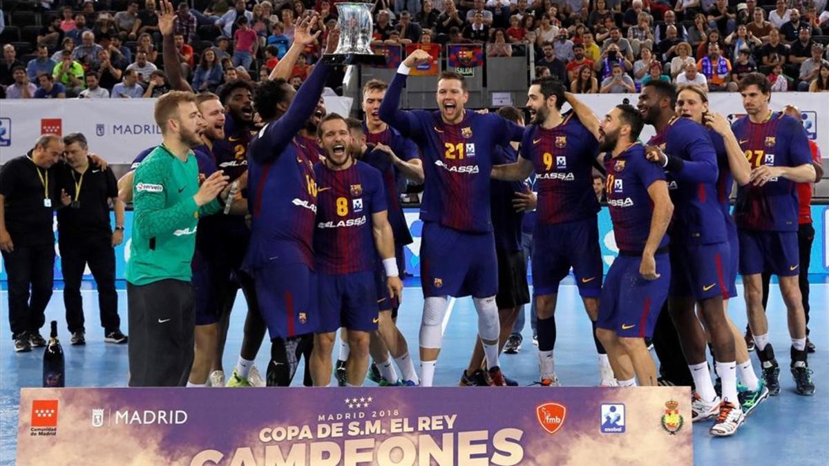 El Barça de balonmano derrotó al BM Logroño en la final (35-28)