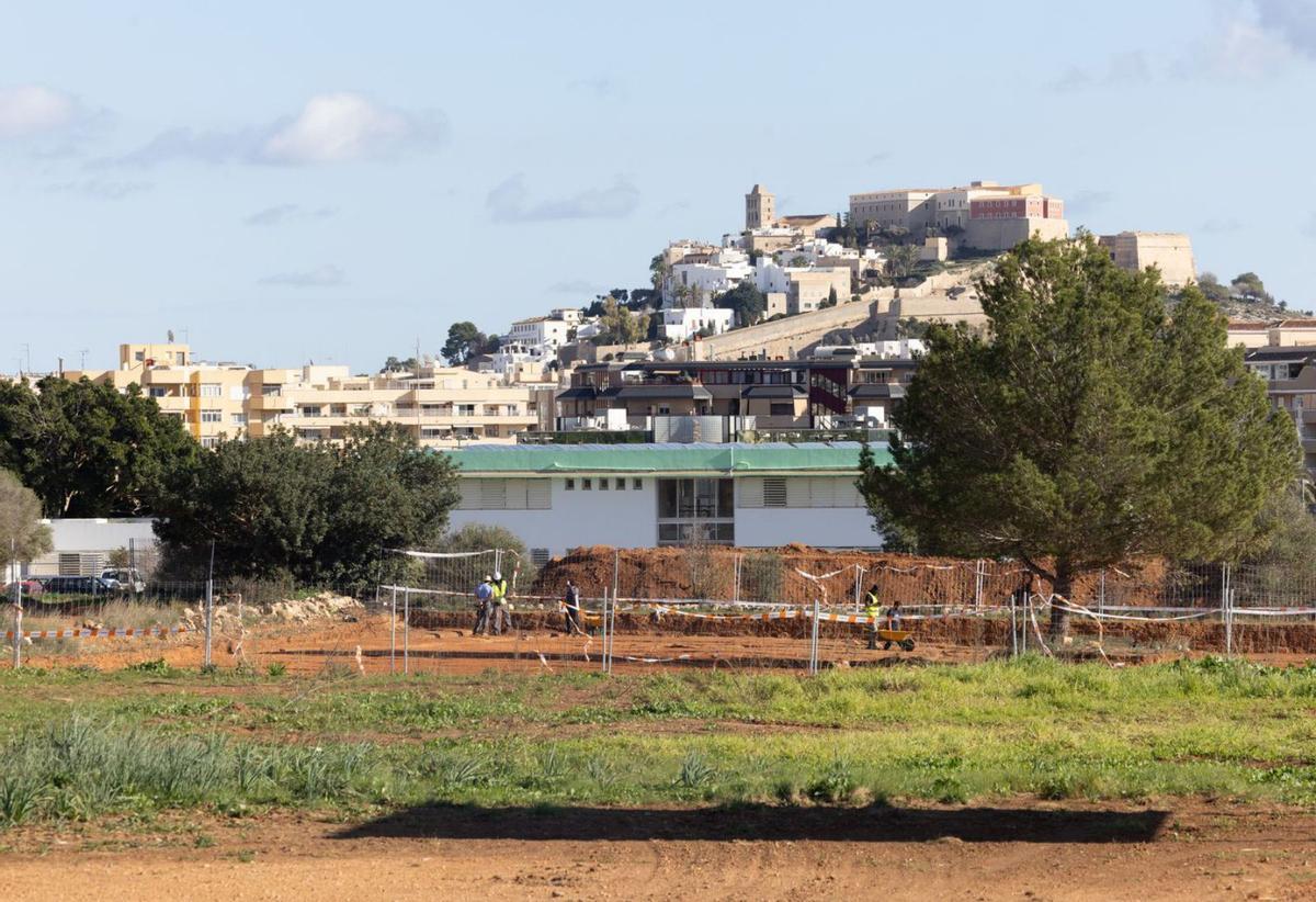 Excavan zanjas de cultivo antiguas en las obras del nuevo campo de fútbol