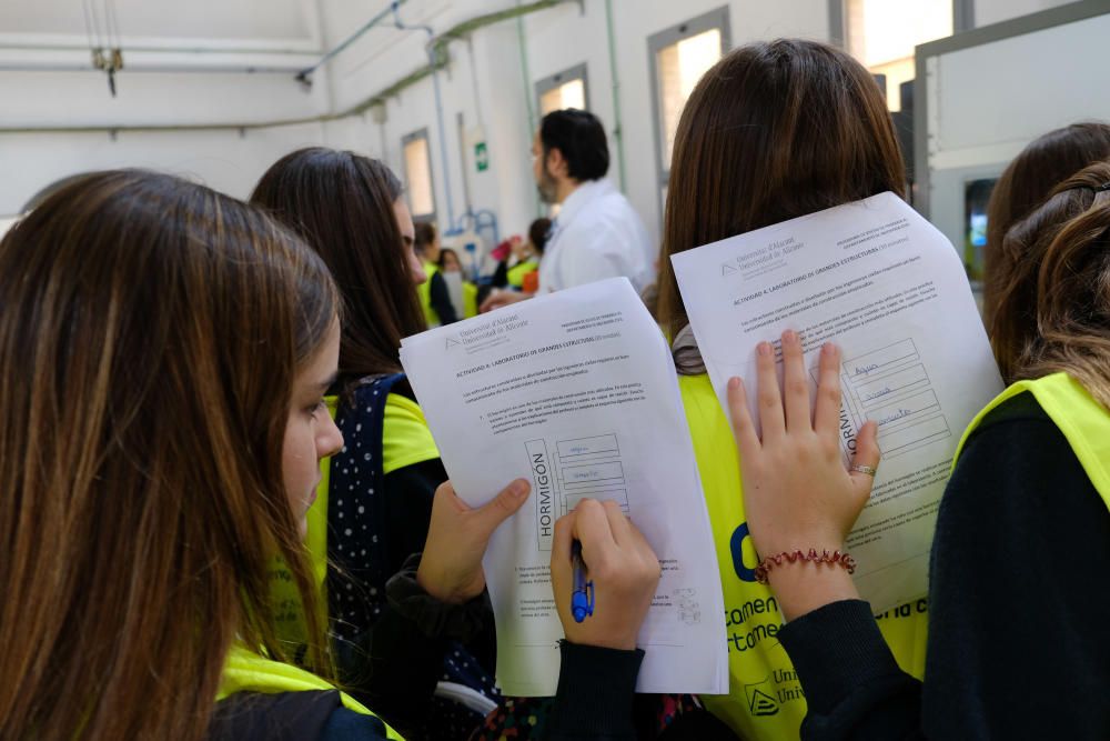 Alumnas de la ESO conocen la Ingeniería Civil