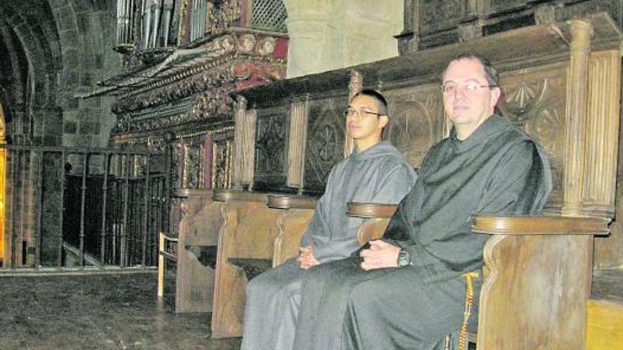 Los monjes de Valdediós orarán en el coro alto de la iglesia