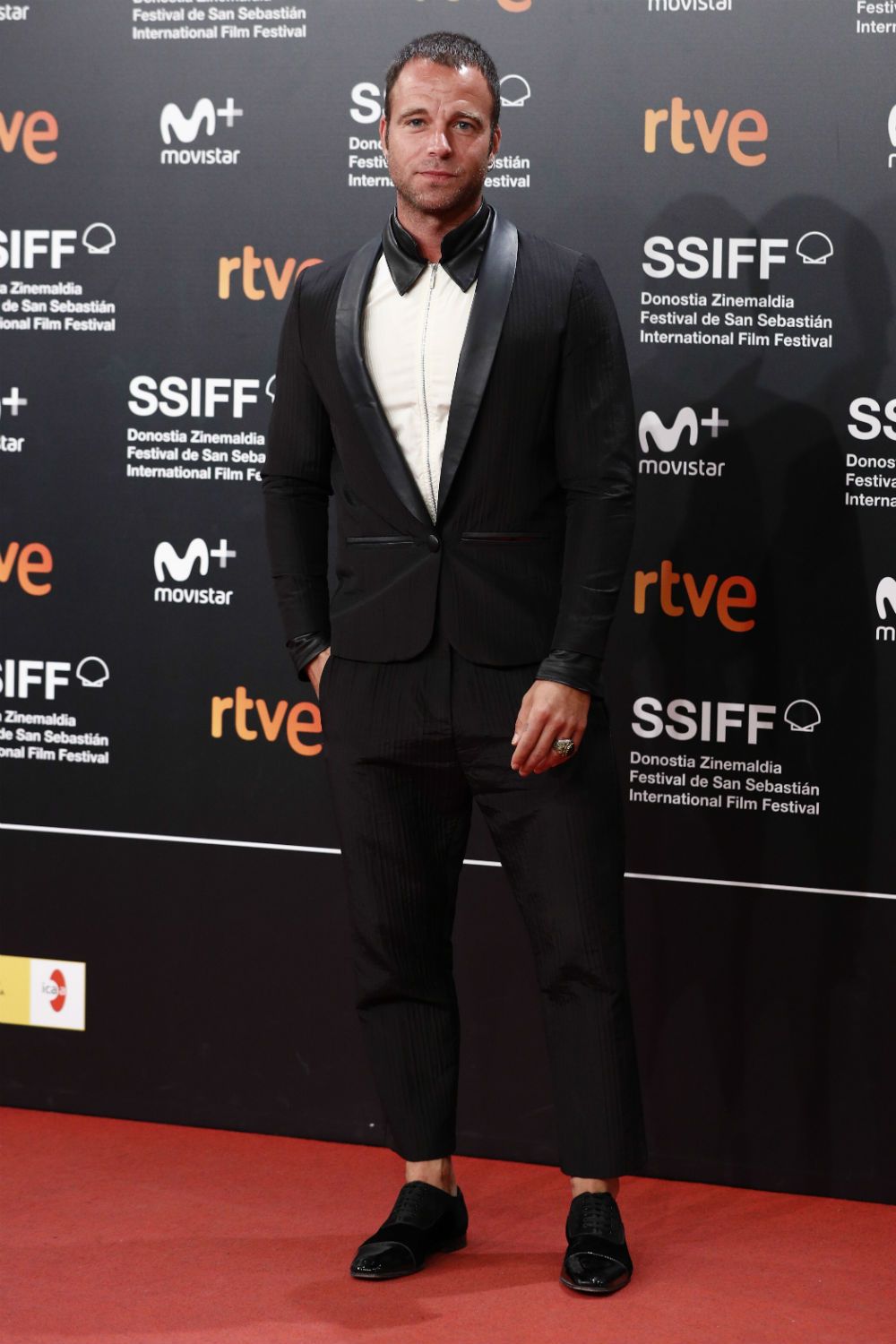 Carles Francino en la alfombra roja de clausura del Festival de cine de San Sebastián