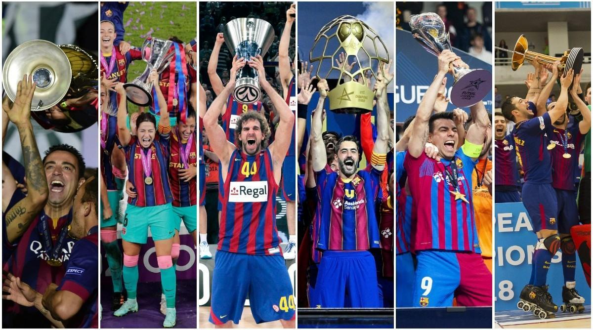 El Barça tiene en su palmarés 44 Copas de Europa entre todas sus secciones