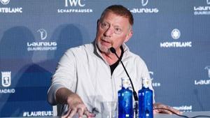 Boris Becker, durante un acto