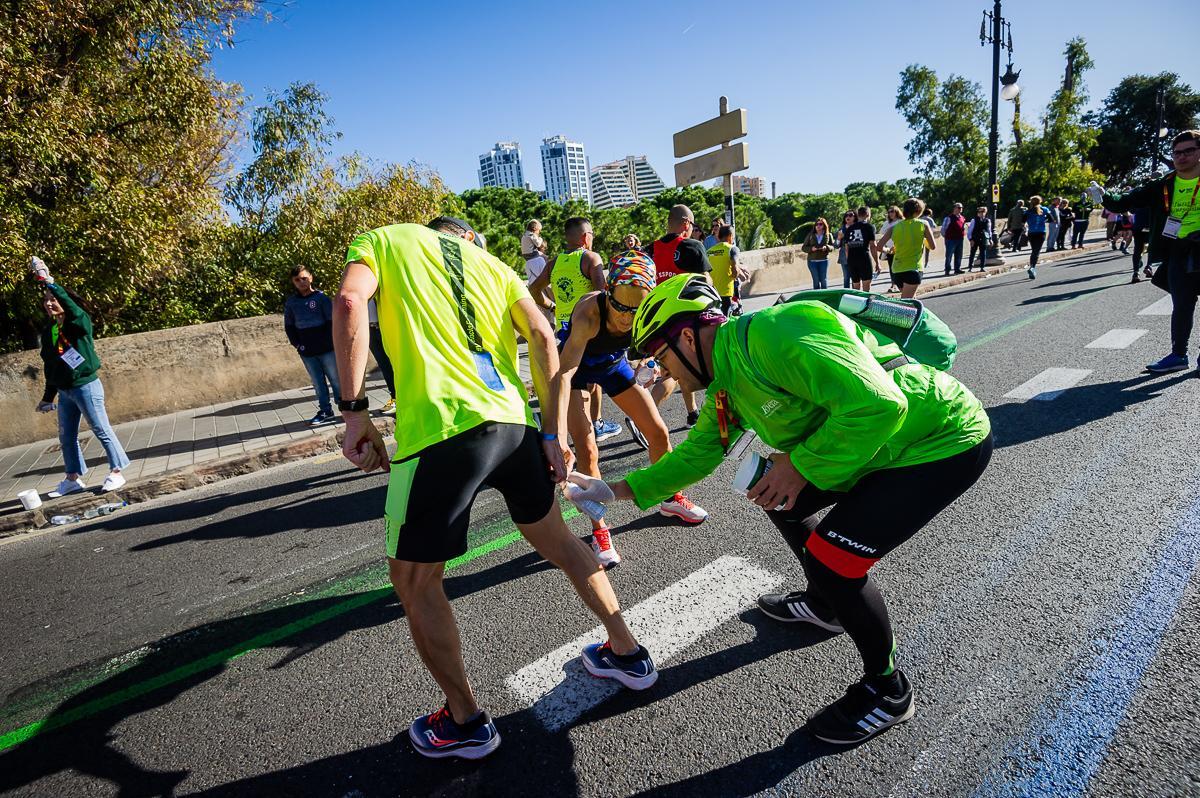 Punto de asistencia rápida en el Maratón de València