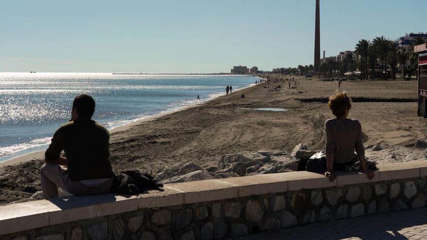 Jornada primaveral en Málaga en pleno invierno