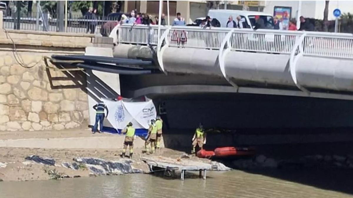 Hallan en el agua el cadáver del desaparecido en el río Segura