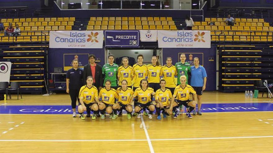 Formación del Preconte Telde, que recibe la visita del Elche.