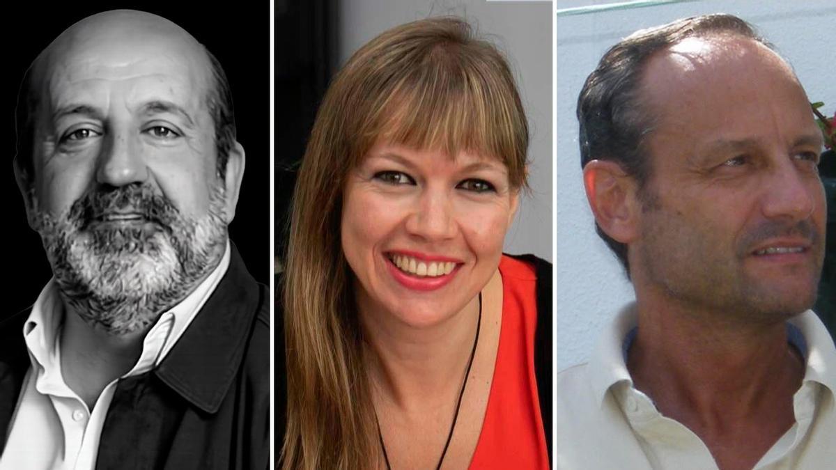 Los arquitectos Víctor Manuel Díaz, Lourdes Arroyo y Antonio Orti.