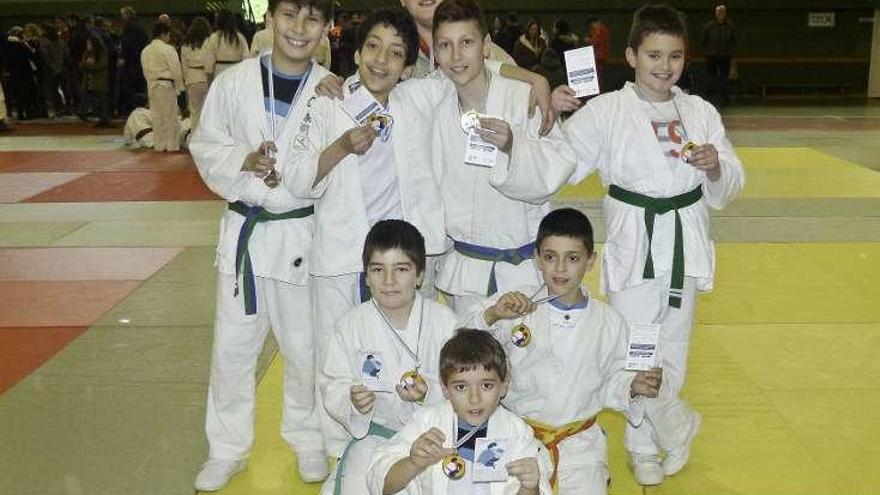 Participantes del Xogajudo de Pontevedra. // FdV