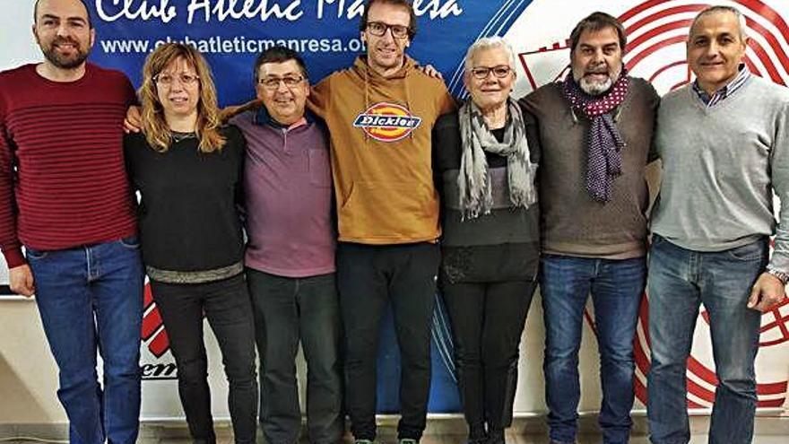 D&#039;esquerra a dreta, Guillem Pallejà, Sònia Pintó, Manel Molera, David Díaz, Mercè Rosich, Josep M. Gil i Joan Caler