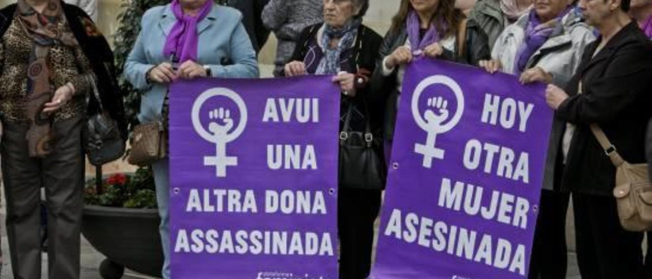 Protesta tras el asesinato de la mujer rumana y su hermana en noviembre pasado.