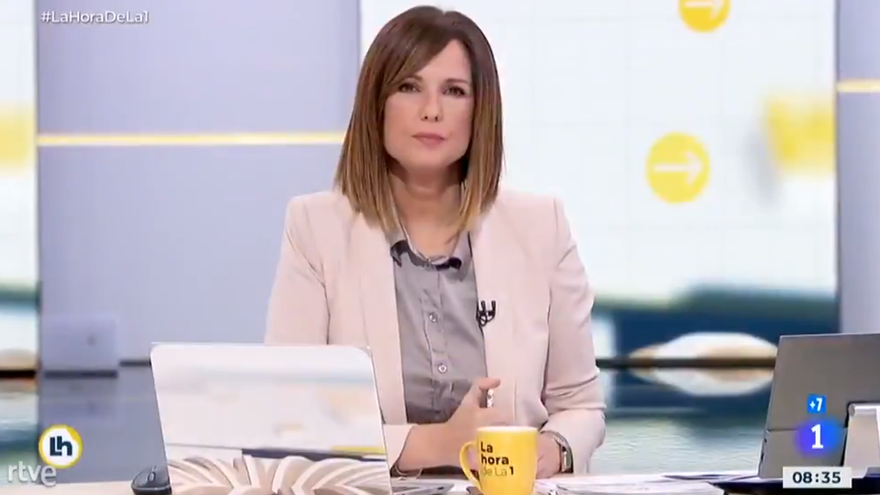 Mónica López en &#039;La hora de La 1&#039;.