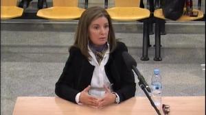Rosalía Iglesias, durant la seva declaració en el judici pel ’cas Gürtel’.