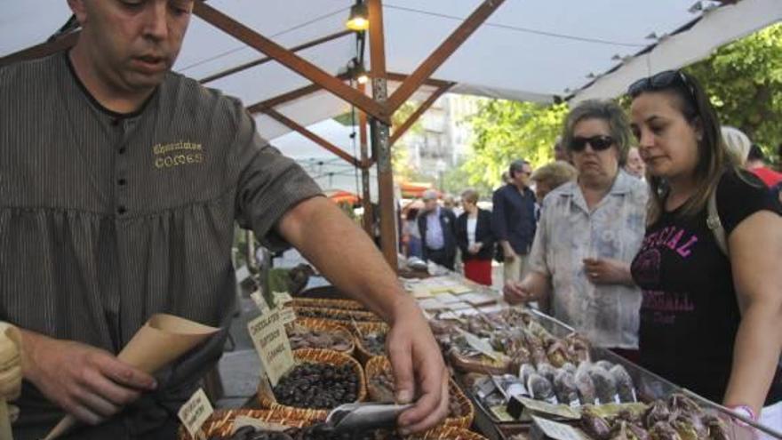 Imagen de archivo de un puesto gastronómico en la Glorieta.