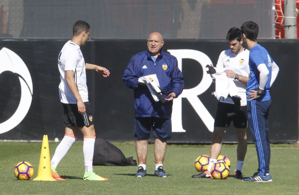 El entrenamiento del Valencia CF, en imágenes