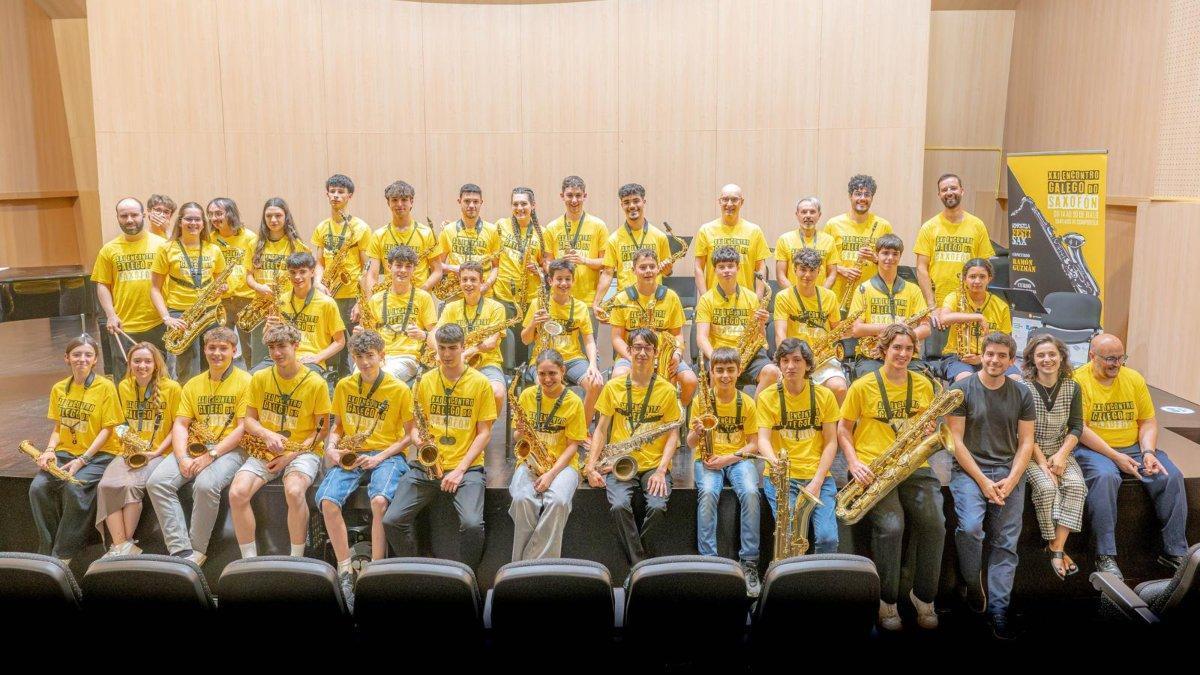 Foto de la edición de 2025 del Encuentro Gallego del Saxofón - Encontro Galego do Saxofón