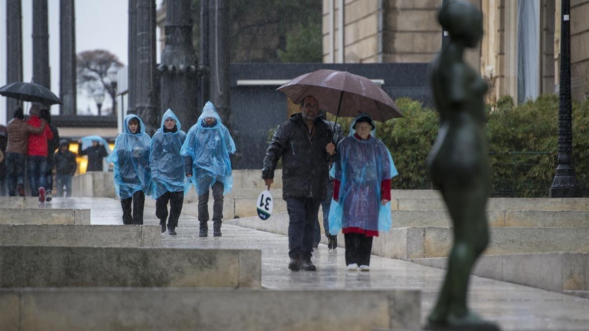 Temporal enero 2018. Lluvias en Barcelona