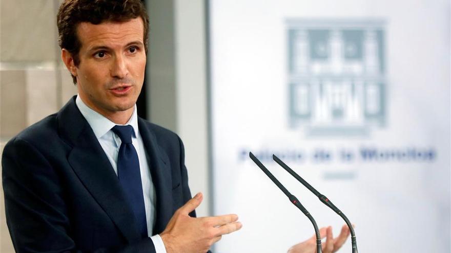 Pablo Casado hará mañana su primera visita a Aragón desde que preside el PP