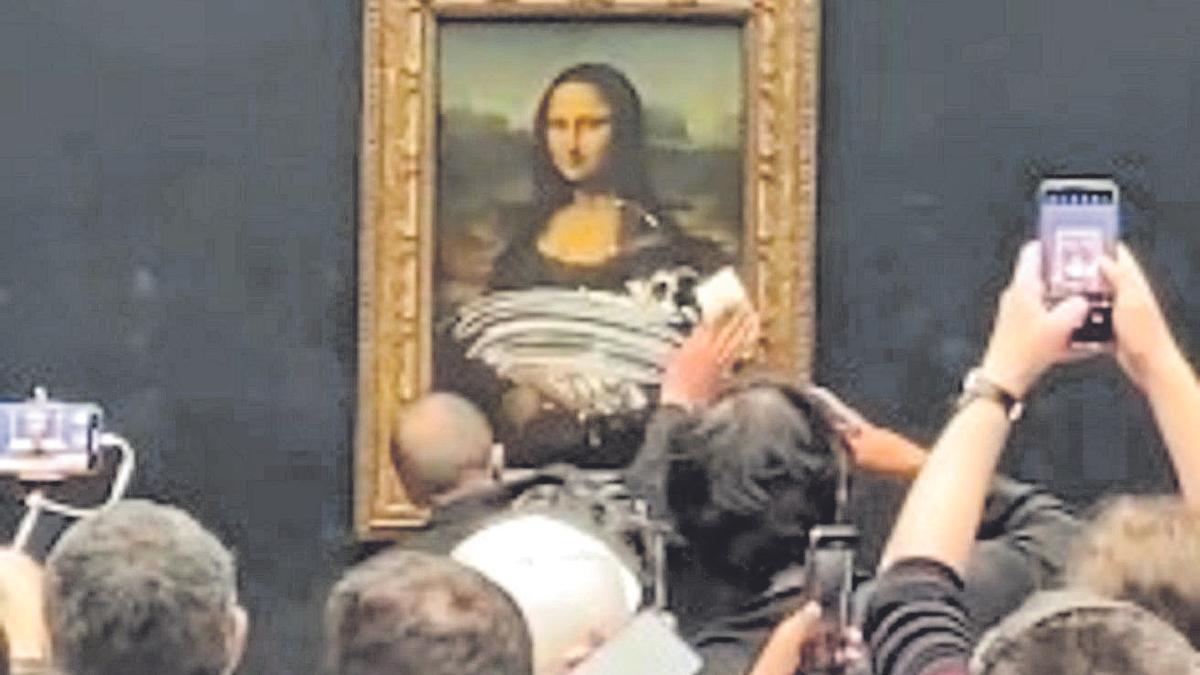 La Gioconda’ recibió un tartazo en mayo