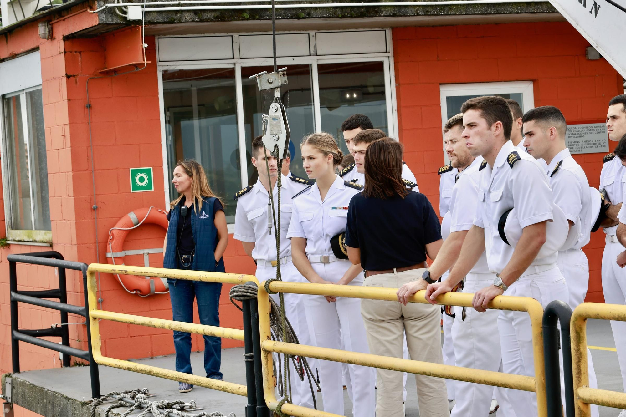 EN IMÁGENES | Así fue la visita de Leonor al centro de Salvamento Marítimo Jovellanos