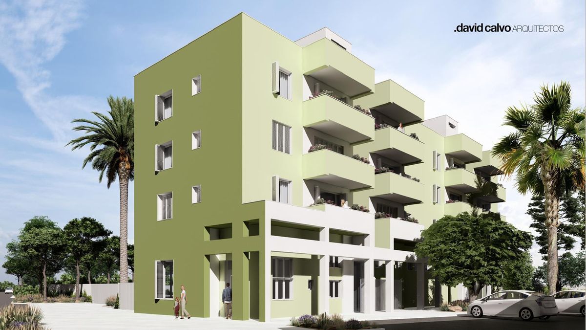 Recreación de la imagen en la que se aprecia como quedará el edificio de carreteras.