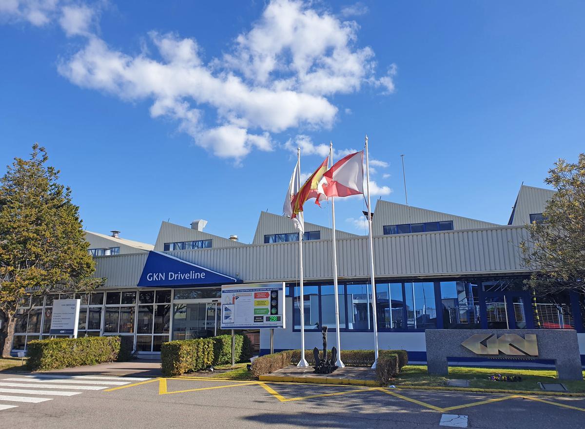 Vista exterior de la factoría de GKN Driveline en Vigo.