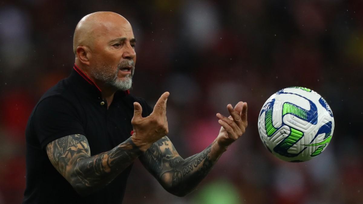 Jorge Sampaoli está dirigiendo el Flamengo