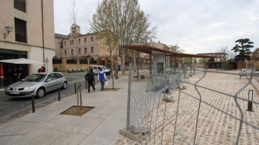 Aspecto actual del parque de San Martín, en pleno casco histórico.