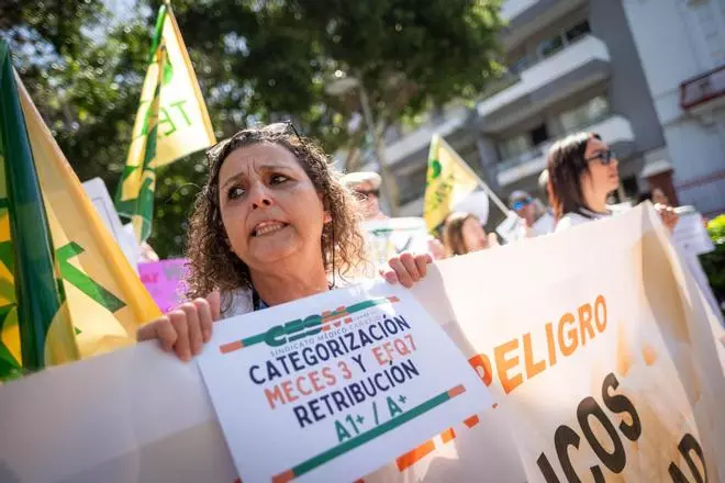 Huelga de médicos en Santa Cruz de Tenerife por el Estatuto Marco