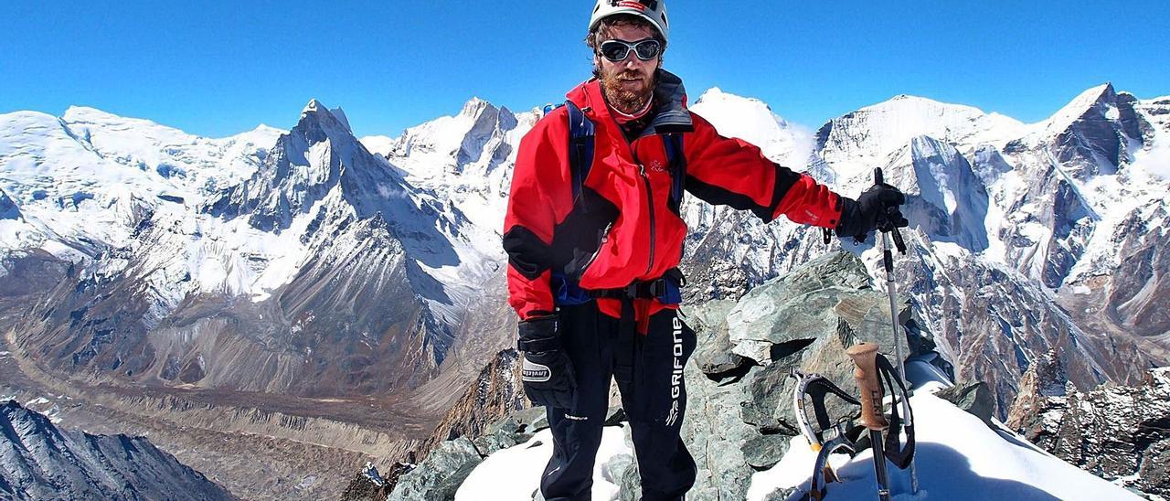 Jorge Egocheaga, en una de sus expediciones en el Himalaya. | LNE