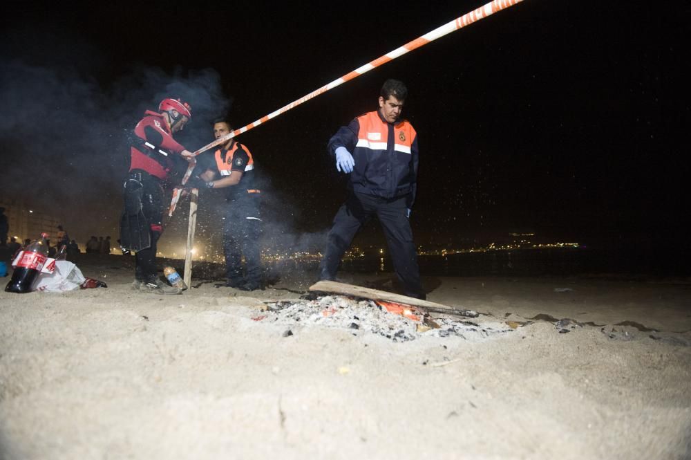 Así transcurrió la noche y amanecieron las playas