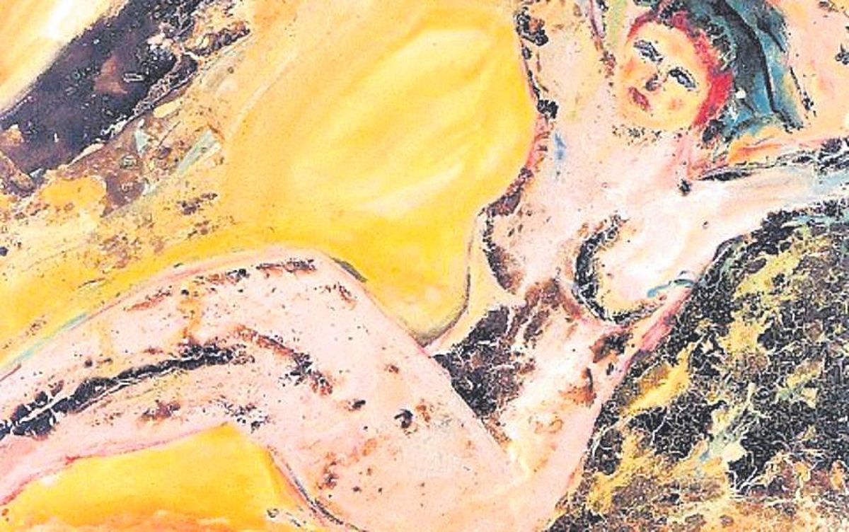 Obra 'Mujer gallega desnuda', del propio Mingos Teixeira.