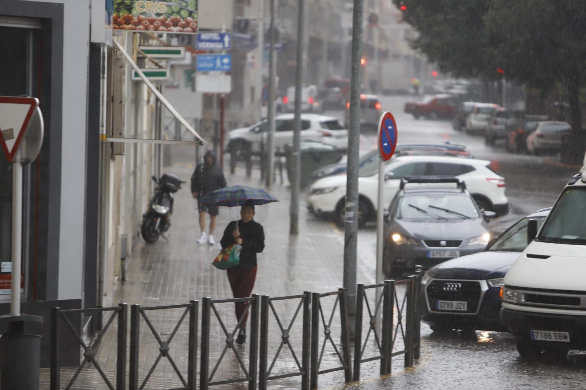 Las lluvias vuelven a golpear con fuerza en Xàtiva