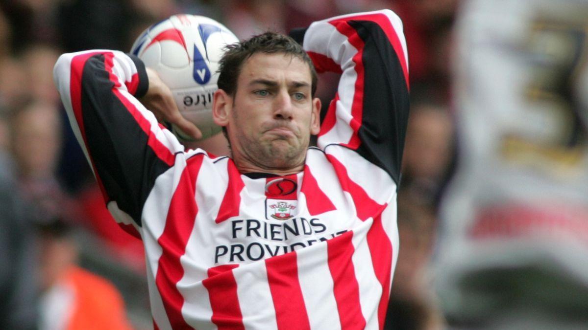 Rory Delap, en un servei de banda