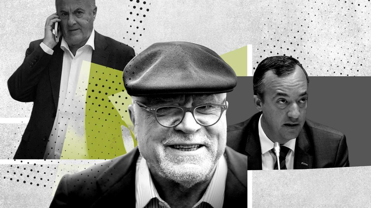 Manuel García Castellón, José Manuel Villarejo y Francisco Martínez.