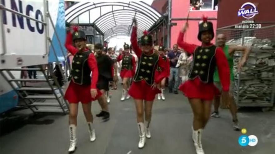 Les majorettes es dirigeixen al plató de &#039;Sálvame&#039;