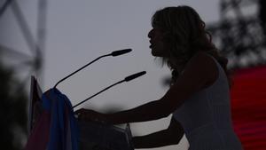 Yolanda Díaz en el cierre de campaña electoral de Sumar en Madrid