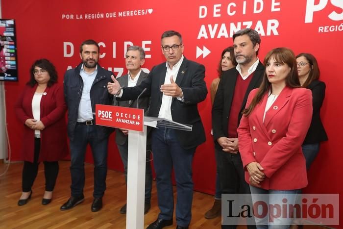 Así fue la noche electoral en la sede del PSOE en la Región de Murcia