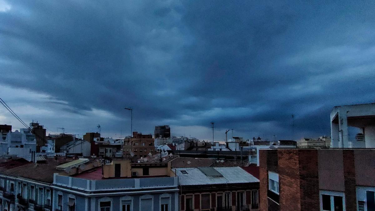 Fuertes lluvias en València