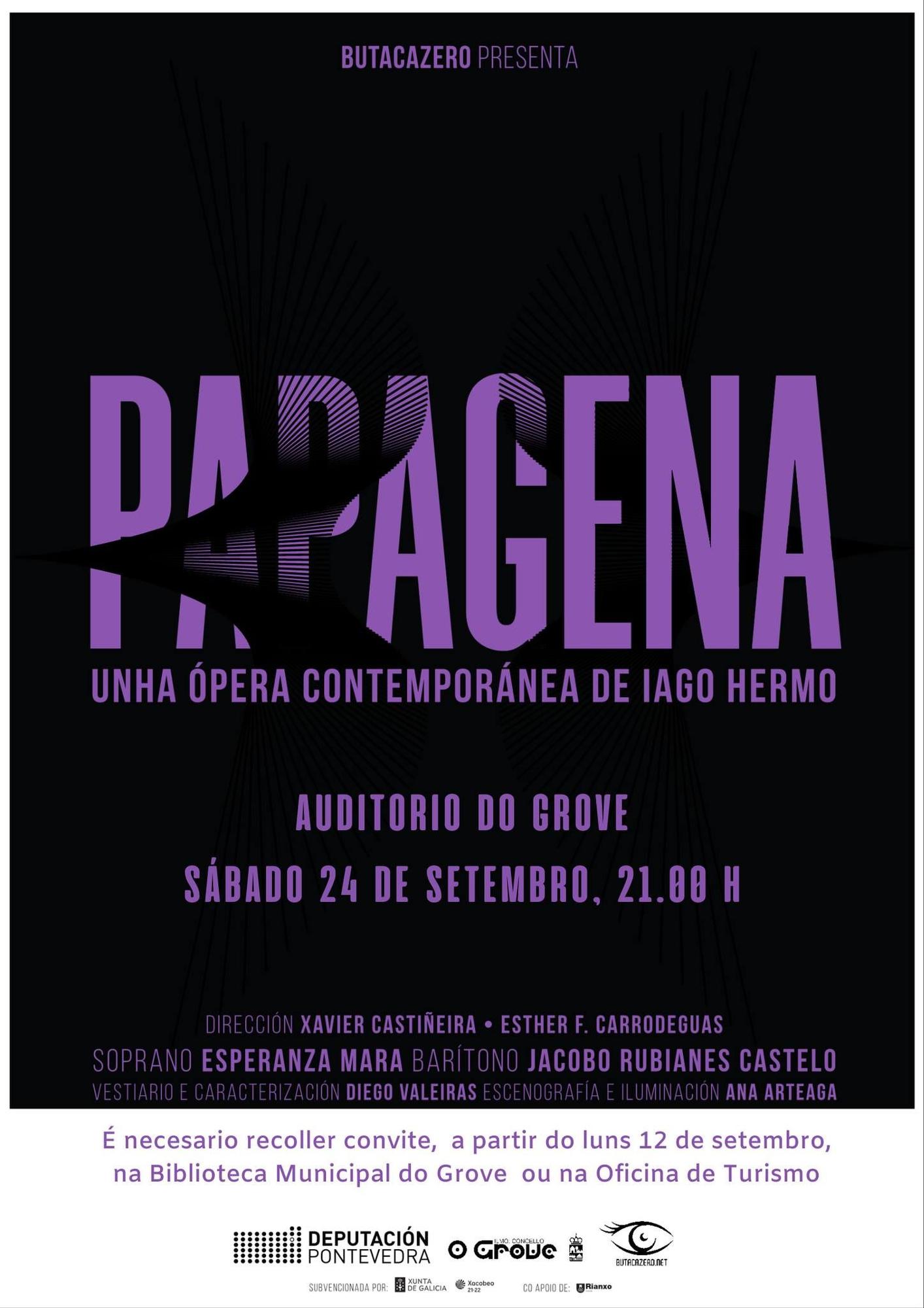 El cartel de la ópera anunciada en O Grove.